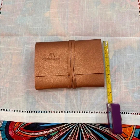 Augustinus Bader Leather Travel Pouch/ wrap clutch. New - Picture 6 of 11